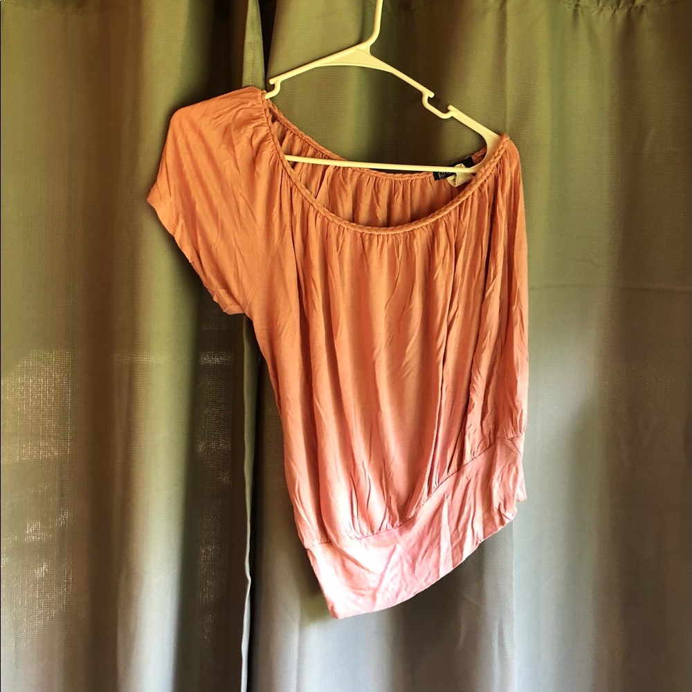 Grass Collections Women’s One-Shoulder Blouse S Pink